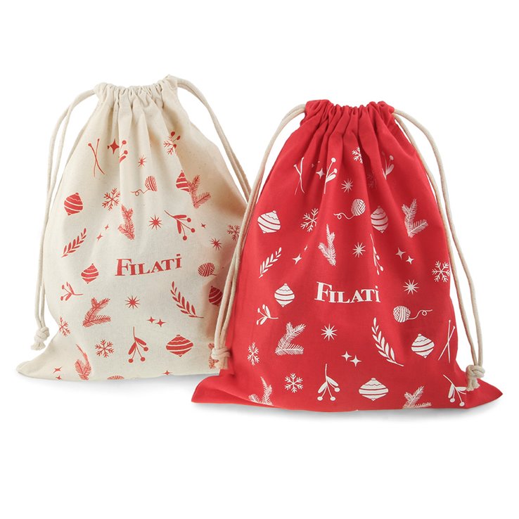 Juego de bolsas de tela navideñas | 01-SET