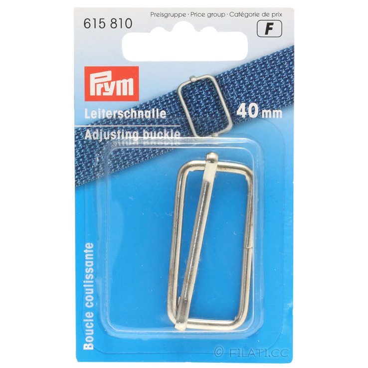 Hebilla ajustable 615810/40mm | 01-plata