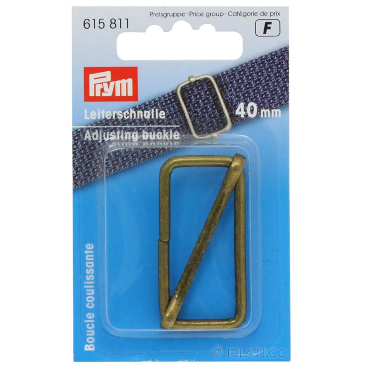 Hebilla ajustable 615811/40mm | 01-latón antiguo