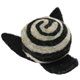 Pieza decorativa de fieltro / 7cm | 02-negro