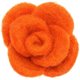 Flósculos de fieltro 12333/4 cm | 06-naranja