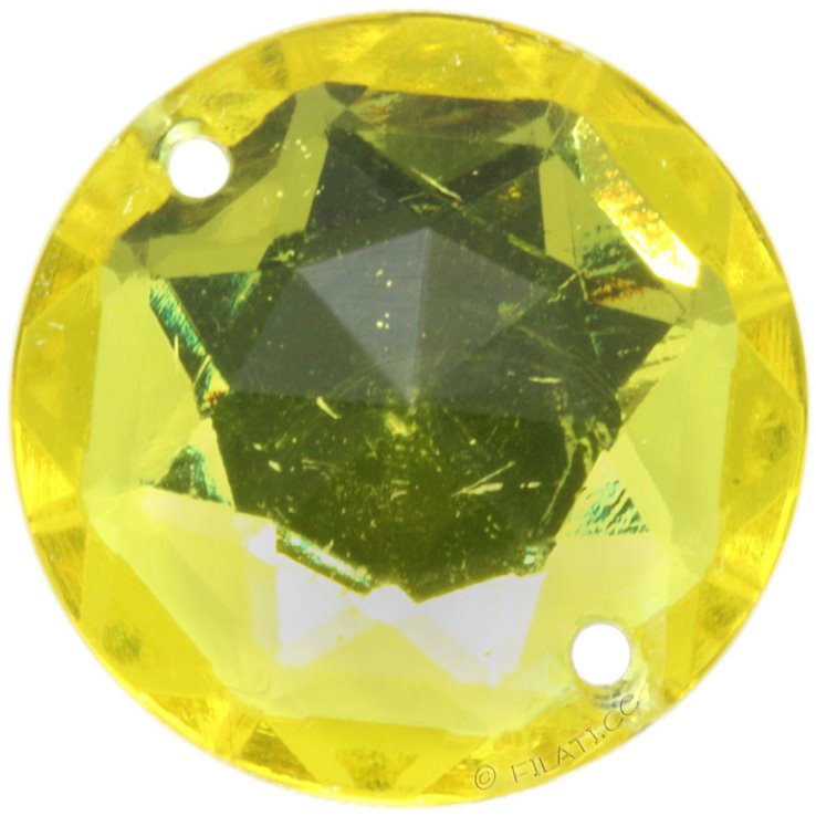 Piedra decorativa 44504/18mm | 38-amarillo