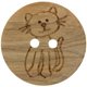 UNION KNOPF 451020/15mm | 901-Motivo de gato