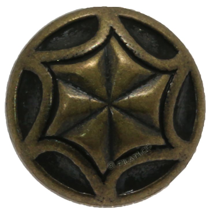 UNION KNOPF 452068/12mm | 851-latón antiguo