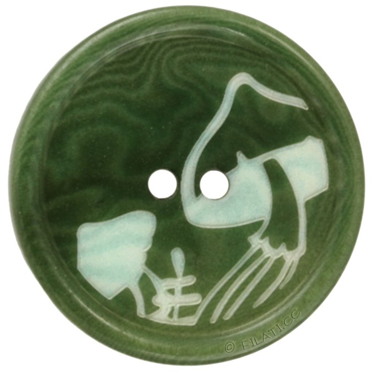UNION KNOPF 454233/25mm | 28-verde/blanco