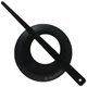 Elemento decorativo 58581/70mm | 80-negro
