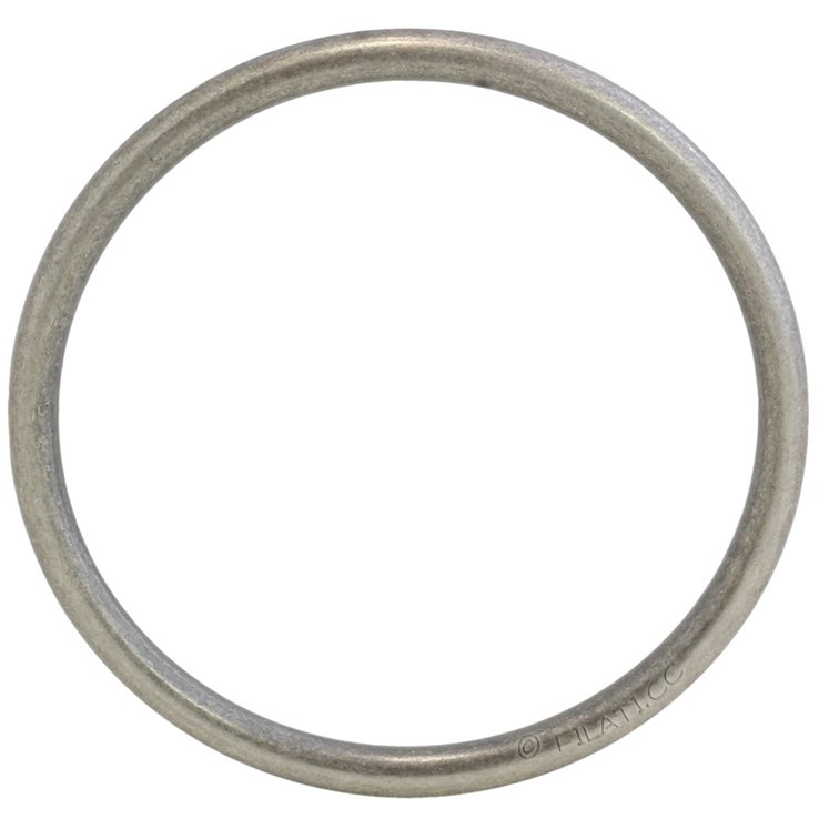 Anillo metalico 40mm | 833-plata vieja