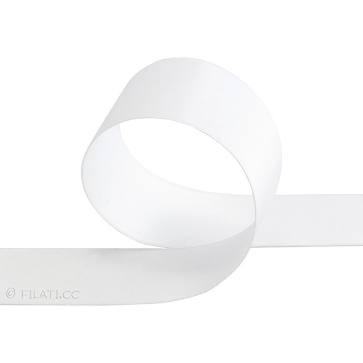 Cinta de raso 40mm - 4m | 12-blanco