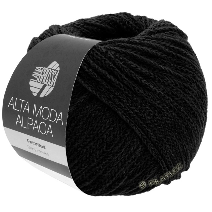 Lana Grossa ALTA MODA ALPACA | 006-negro