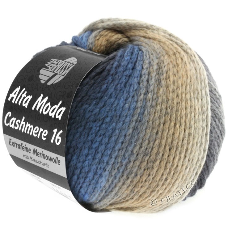 Lana Grossa ALTA MODA CASHMERE 16 Degradé | 101-jeans/gris claro/gris oscuro/beige