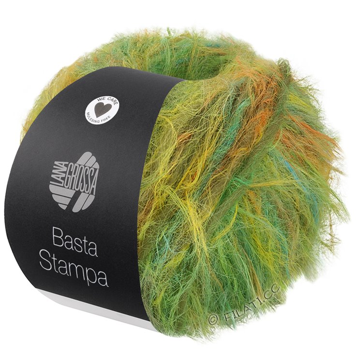 Lana Grossa BASTA STAMPA | 201-amarillo/naranja/verde/pistacho