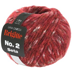 Lana Grossa BRIGITTE NO. 2 Seta | 11-rojo oscuro mezcla