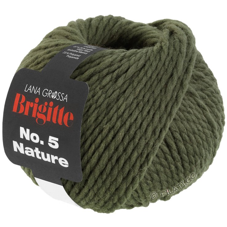 Lana Grossa BRIGITTE NO. 5 Nature | 007-verde musgo