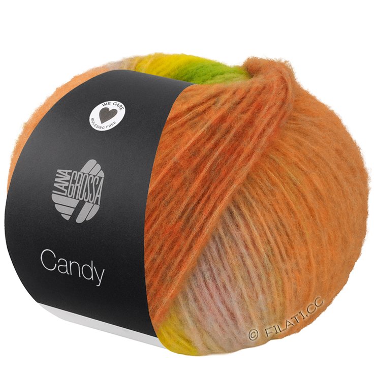 Lana Grossa CANDY | 01-rosa vieja/gris rosa/gris beige/verde amarillento/amarillo/camello/beige/menta/naranja/azul/fango/gris claro/gris pálido