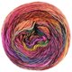 Lana Grossa COLORISSIMO 2 | 218-rosa vívida/fucsia/amarillo yema/gris amarillo/naranja/rojo marrón/gris verde/rojo negro