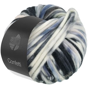 Lana Grossa CONFETTI | 10-color crudo/gris claro/gris azul/antracita