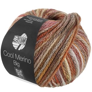 Lana Grossa COOL MERINO Big Color | 406-turrón/beige/taupe/coñac/palo de rosa/gris plata/gris marrón/rosa vieja