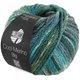 Lana Grossa COOL MERINO Big Color | 409-verde oscuro/octanaje/lago verde/gris verde/gris/blanco