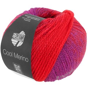 Lana Grossa COOL MERINO Dégradé | 306-rojo violeta/rojo oscuro/rojo
