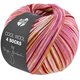 Lana Grossa COOL WOOL 4 SOCKS PRINT III | 7201-rosa vívida/vino tinto/color crudo/amarillo/camello