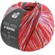 Lana Grossa COOL WOOL 4 SOCKS PRINT III | 7206-rojo/verde opalo/blanco/purpura/fucsia