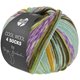 Lana Grossa COOL WOOL 4 SOCKS PRINT III | 7215-pistacho/turquesamenta/amarillo/crema/verde musgo/verde mar profundo/purpura