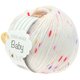 Lana Grossa COOL WOOL Baby 25g | 352-blanco/frambuesa/purpura/violeta