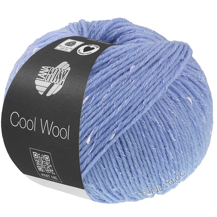 Lana Grossa COOL WOOL Big Dots | 101-azul claro