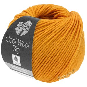 Lana Grossa COOL WOOL Big  Uni/Melange | 0974-amarillo naranja