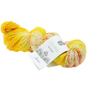 Lana Grossa COOL WOOL  Hand-dyed | 108-amarillo/crema/fucsia/oliva