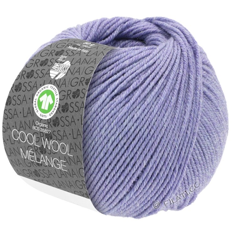 Lana Grossa COOL WOOL Melange (GOTS) | 101-lila mezcla