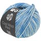 Lana Grossa COOL WOOL  Neon Print | 6523-neón azul/azul delicada