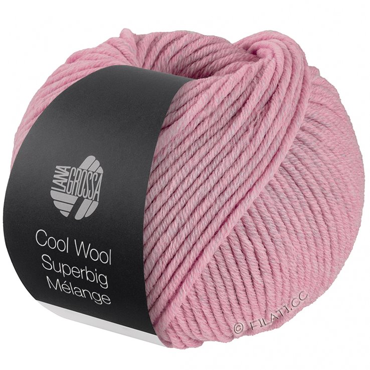 Lana Grossa COOL WOOL Superbig Mélange | 201-rosa mezcla