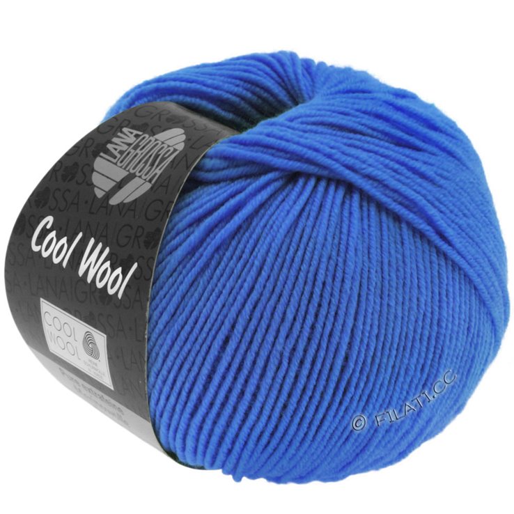 Lana Grossa COOL WOOL Uni/Melange/Neon | 0055-neón azul