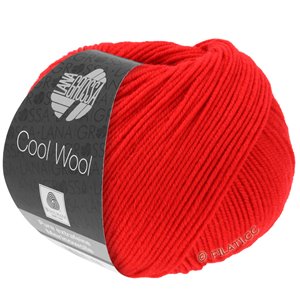 Lana Grossa COOL WOOL   Uni | 0417-rojo brillante
