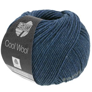 Lana Grossa COOL WOOL   Uni | 0490-azul oscuroro