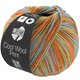 Lana Grossa COOL WOOL Print | 834-naranja/ocre/turrón/lago verde/gris azul