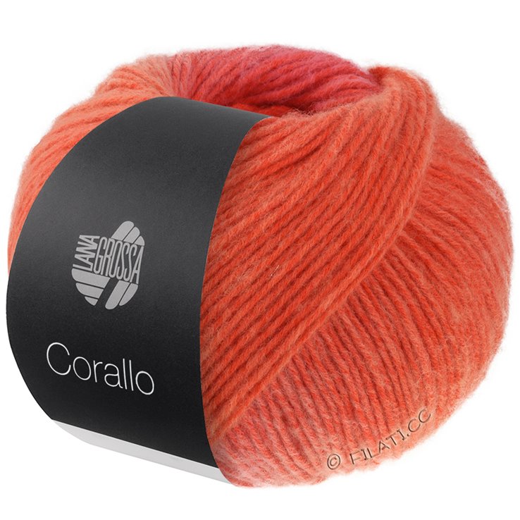 Lana Grossa CORALLO 100G | 02-frambuesa/rojo