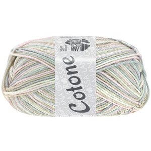 Lana Grossa COTONE  Print/Spray/Mouliné | 315-blanco/rosé/beige/gris plata