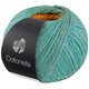 Lana Grossa COTONELLA | 14-gris verde/marrón/amarillo oro/amarillo sol/azul pastel/melocotón/verde beige/turquesa