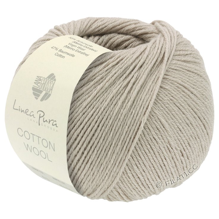 Lana Grossa COTTON WOOL (Linea Pura) | 08-gris beige