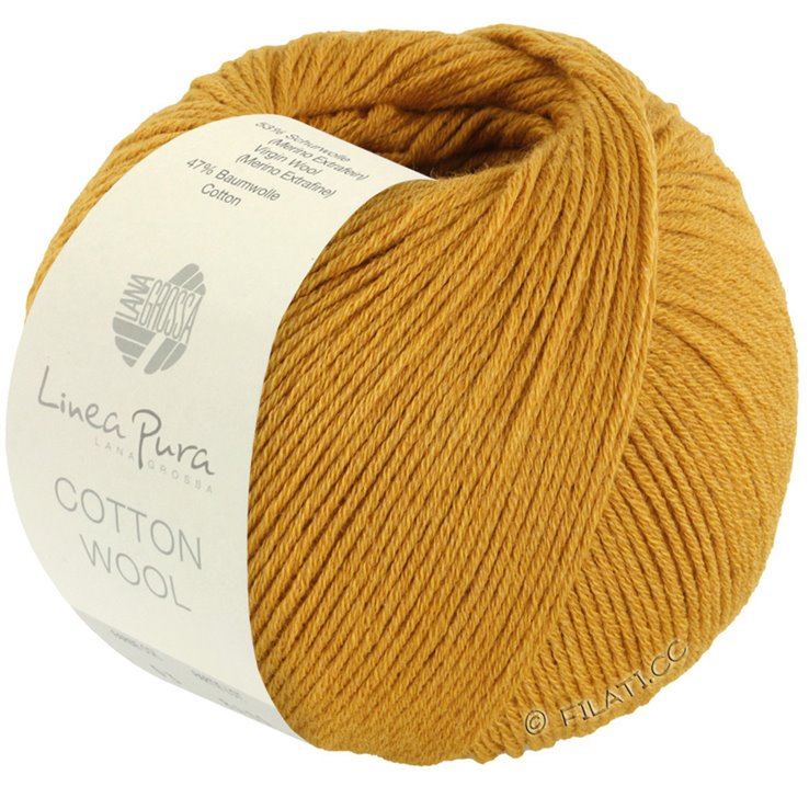 Lana Grossa COTTON WOOL (Linea Pura) | 27-amarillo ocre