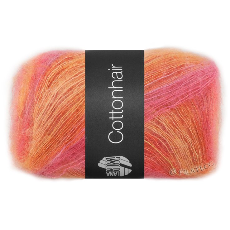 Lana Grossa COTTONHAIR | 101-langosta/naranja/naranja claro/rosa vívida/fucsia/rojo