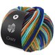 Lana Grossa CRAZY | 10-turquesa/naranja/mostaza/real