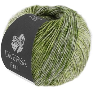 Lana Grossa DIVERSA PRINT | 107-oliva/verde/verde amarillento/verde bosque/gris verde