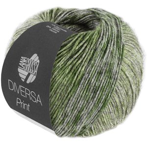 Lana Grossa DIVERSA PRINT | 107-oliva/verde/verde amarillento/verde bosque/gris verde