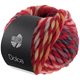 Lana Grossa DOLCE | 03-vino tinto/rojo claro/gris rojo/antracita