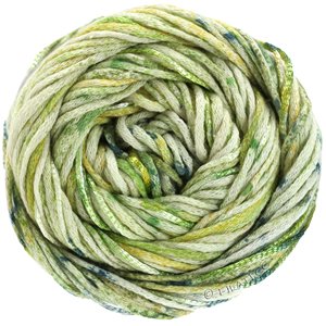 Lana Grossa ECCO Print | 103-verde delicado/verde claro/verde amarillento/verde musgo/naranja claro