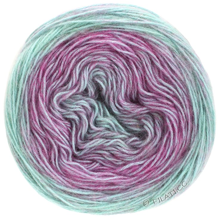 Lana Grossa ECOPUNO Dégradé | 401-fucsia/menta