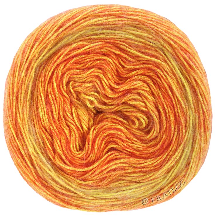 Lana Grossa ECOPUNO Dégradé | 403-amarillo/naranja